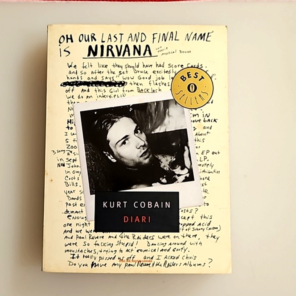KURT COBAIN  Diari 2002 his diary in ITALIAN EUC Nirvana grunge rock